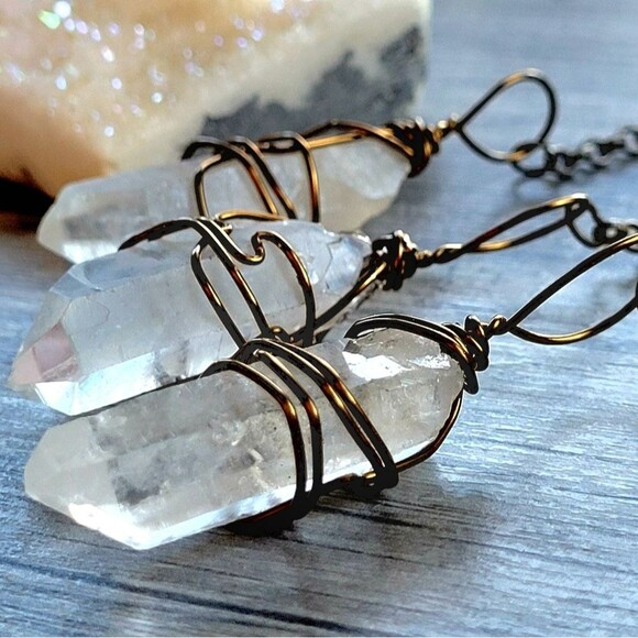 Quartz Pendulum, Dowsing Divination Healing Metaphysical Spiritual Reiki - Picture 5 of 9